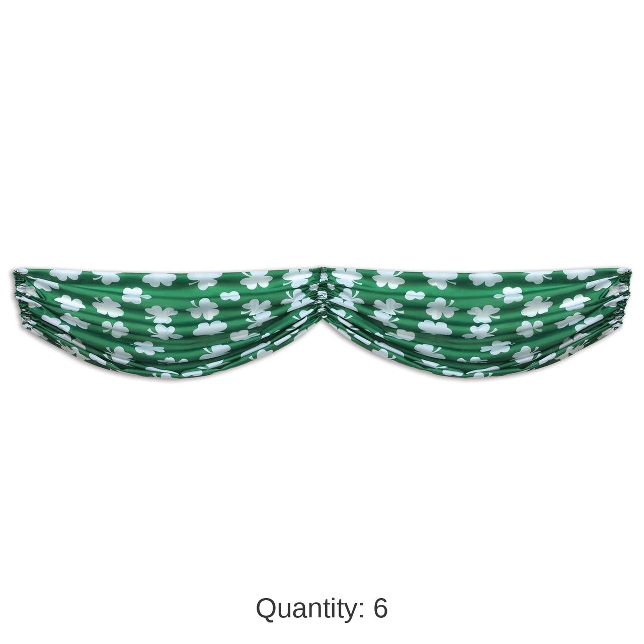 6 Pack Bulk St. Patrick's Day Shamrocks Fabric Bunting