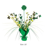 12 Pack Bulk Shamrock Gleam 'N Spray Centerpiece