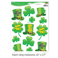 156 Piece Bulk St Patrick's Day Clings