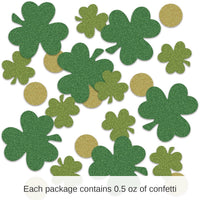12 Pack Bulk St. Patrick's Day Shamrock/Coin Confetti (0.5 Oz/Pkg)