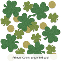 12 Pack Bulk St. Patrick's Day Shamrock/Coin Confetti (0.5 Oz/Pkg)