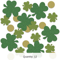 12 Pack Bulk St. Patrick's Day Shamrock/Coin Confetti (0.5 Oz/Pkg)