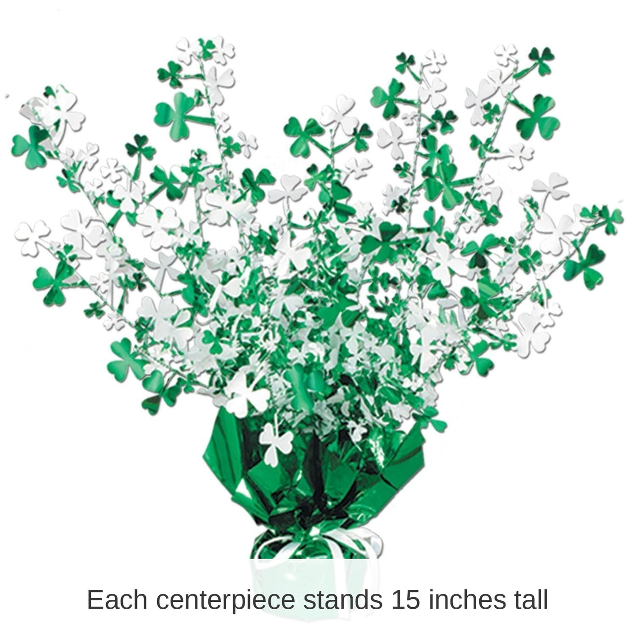 12 Pack Bulk St. Patrick's Day Shamrock Centerpiece