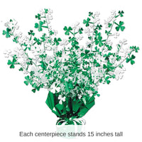 12 Pack Bulk St. Patrick's Day Shamrock Centerpiece