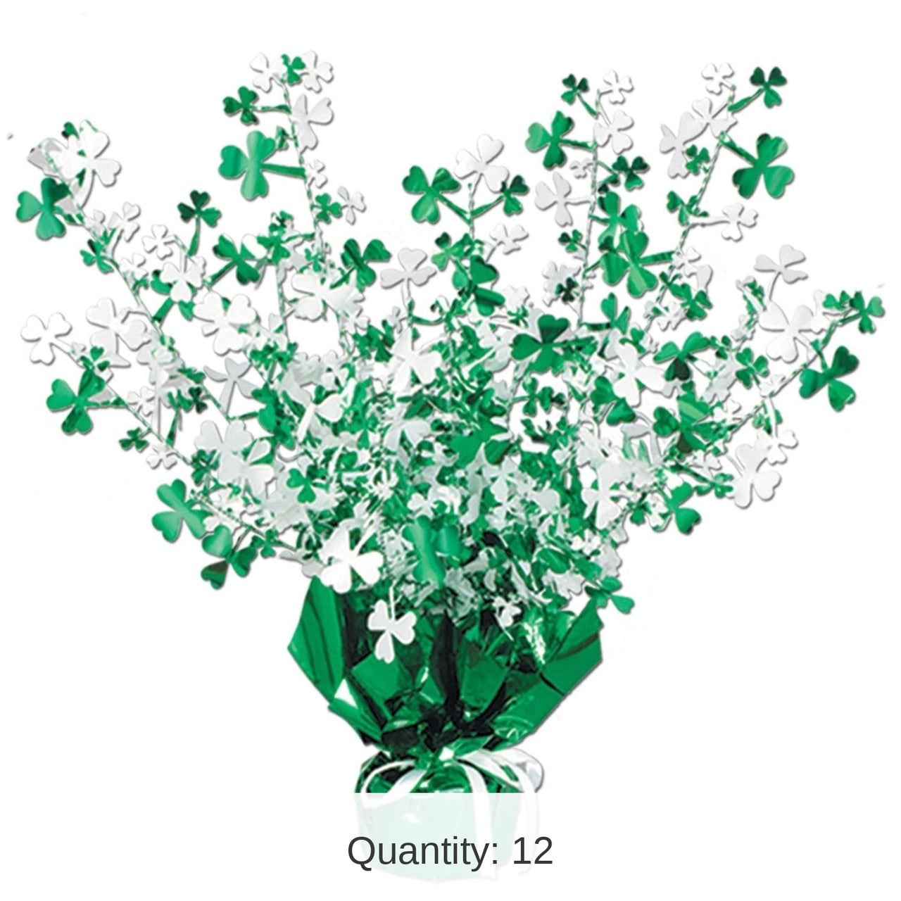12 Pack Bulk St. Patrick's Day Shamrock Centerpiece
