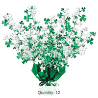 12 Pack Bulk St. Patrick's Day Shamrock Centerpiece