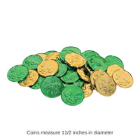 480 Piece Bulk St. Patrick's Day Lucky Leprechaun Plastic Coins