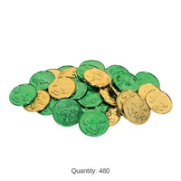 480 Piece Bulk St. Patrick's Day Lucky Leprechaun Plastic Coins