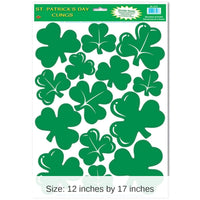 168 Piece Bulk St. Patrick's Day Shamrock Clings