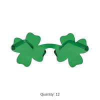 12 Pack Bulk Shamrock Glasses