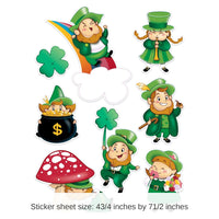 12 Packs Bulk Leprechaun/Shamrock Stickers 4/Pack