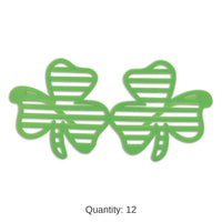 12 Pack Bulk St. Patrick's Day Shamrock Shutter Glasses