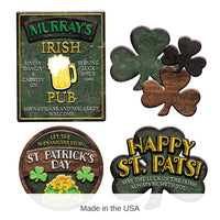 48 Pack Bulk St Patrick's Day Sign Cutouts