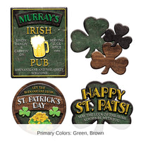 48 Pack Bulk St Patrick's Day Sign Cutouts