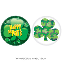24 Pack Bulk St Patrick's Day Buttons