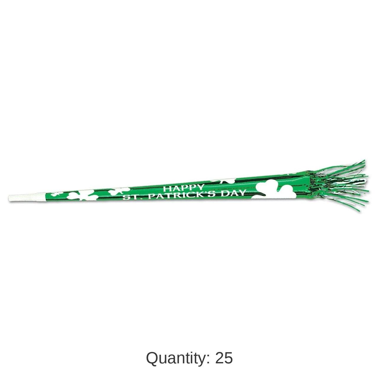 25 Pack Bulk St Patrick Tasseled Trumpets