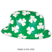 25 Pack Bulk St. Patrick's Day Plastic Shamrock Derby