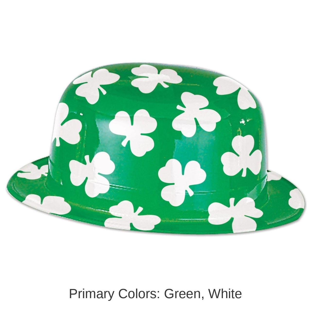 25 Pack Bulk St. Patrick's Day Plastic Shamrock Derby