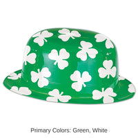 25 Pack Bulk St. Patrick's Day Plastic Shamrock Derby