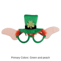 12 Pack Bulk St. Patrick's Day Leprechaun Glasses
