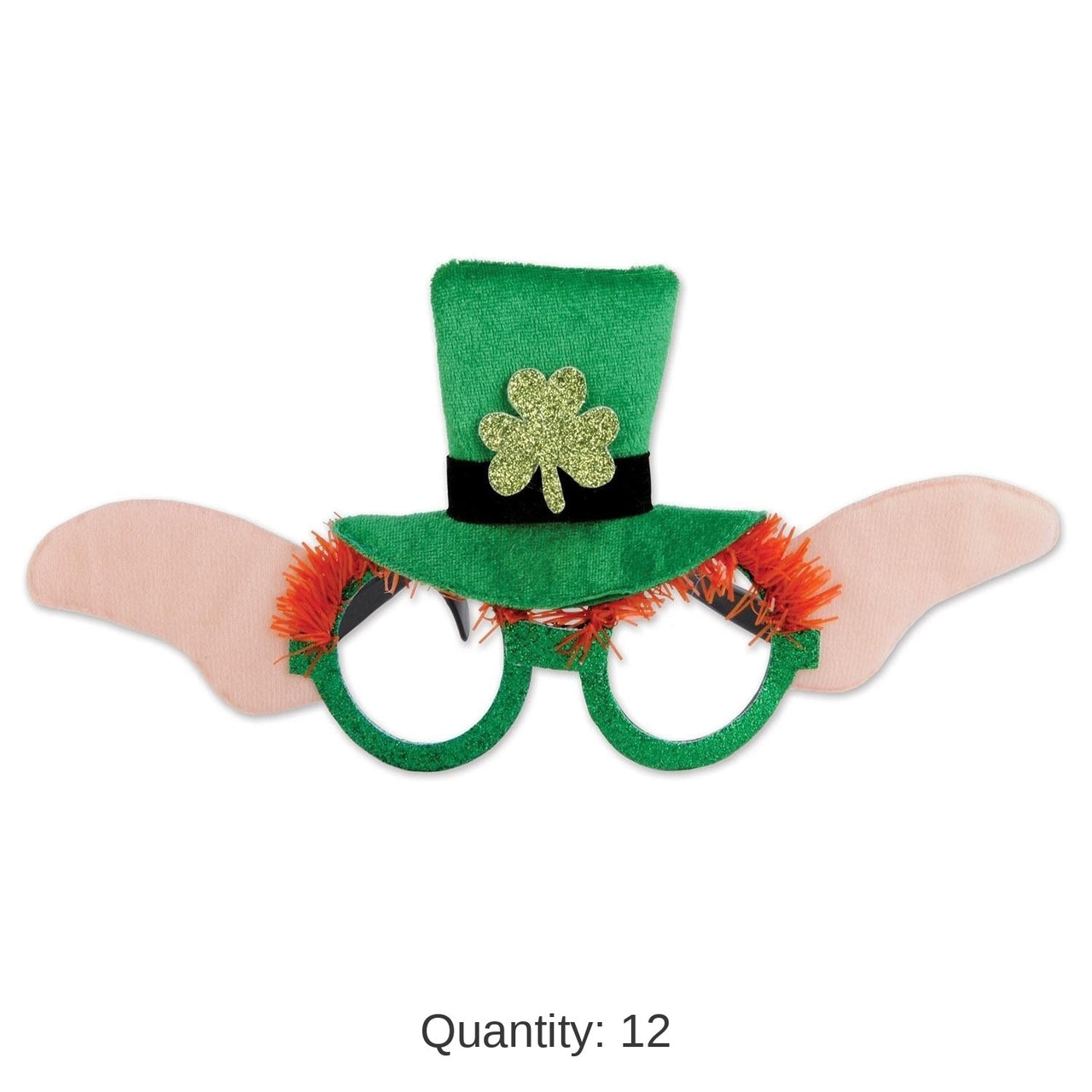 12 Pack Bulk St. Patrick's Day Leprechaun Glasses