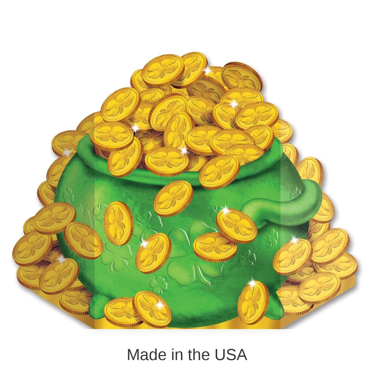6 Pack Bulk St. Patrick's Day Pot-O-Gold Stand-Up Decoration