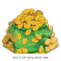 6 Pack Bulk St. Patrick's Day Pot-O-Gold Stand-Up Decoration