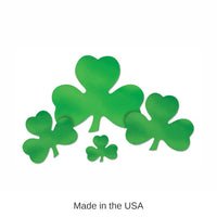 24 Pack Bulk St. Patrick's Day Foil Shamrock Cutout