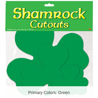 216 Piece Bulk St. Patrick's Day Packaged Printed Shamrock Cutouts