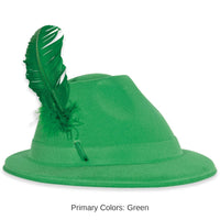 48 Pack Bulk Oktoberfest Party Green Velour Alpine