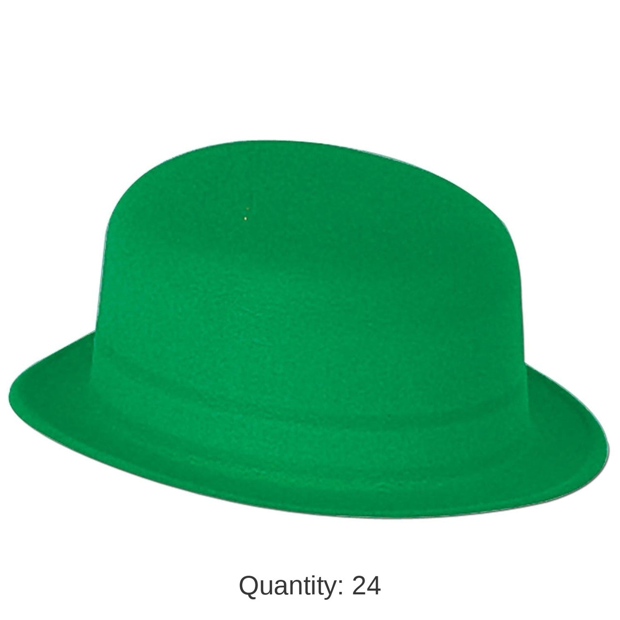 24 Pack Bulk St. Patricks Day Party Green Velour Derby