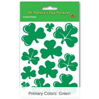 12 Packs Bulk St. Patrick's Day Shamrock Stickers 4/Pack