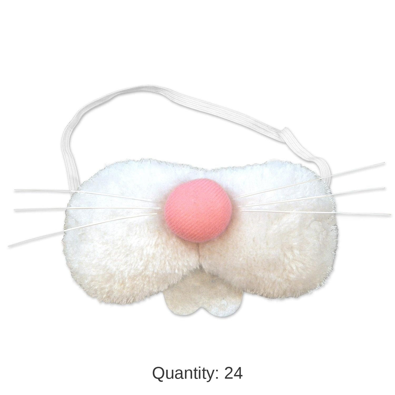24 Pack Bulk Easter Plush Bunny Nose