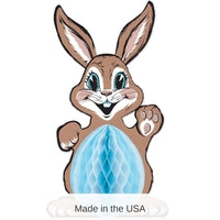 6 Pack Bulk Vintage Easter Tissue Bunny Decoration