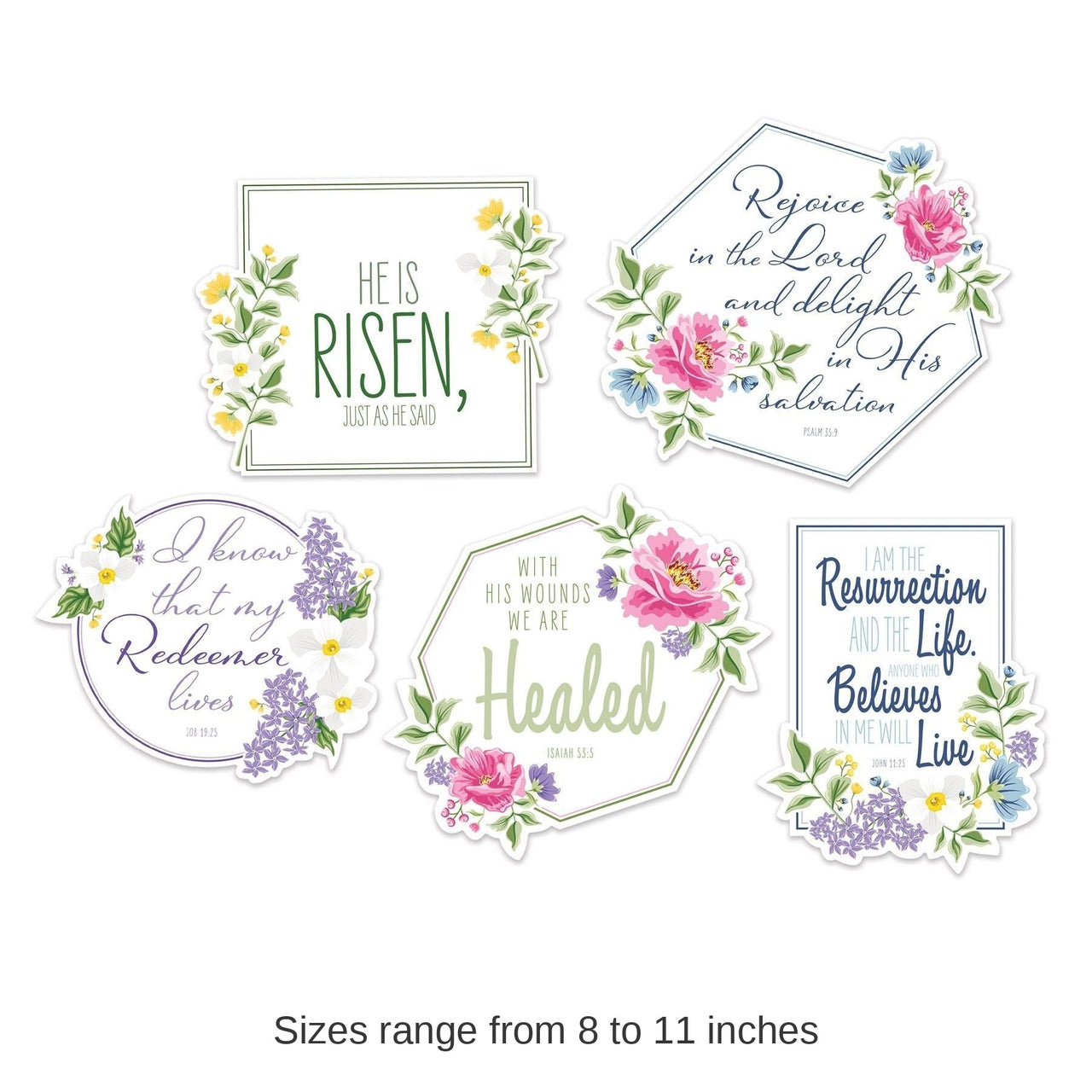 60 Piece Bulk Easter He Is Risen! Cutouts