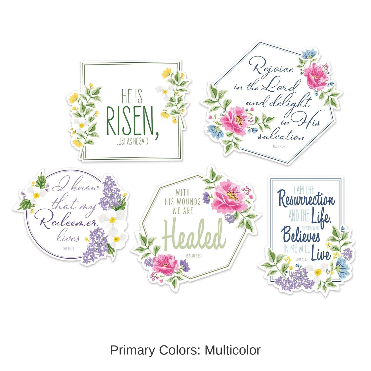 60 Piece Bulk Easter He Is Risen! Cutouts