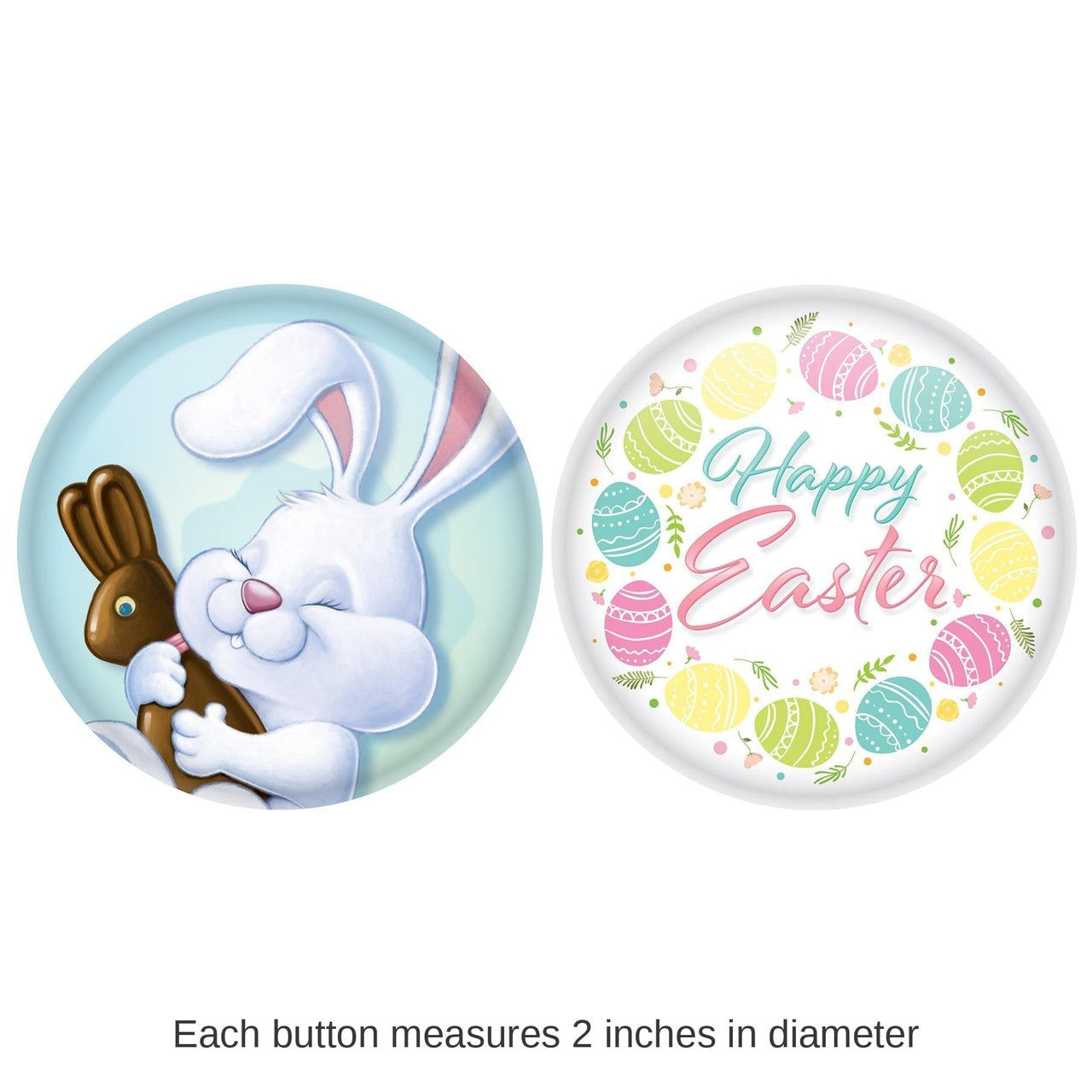 24 Pack Bulk Easter Buttons