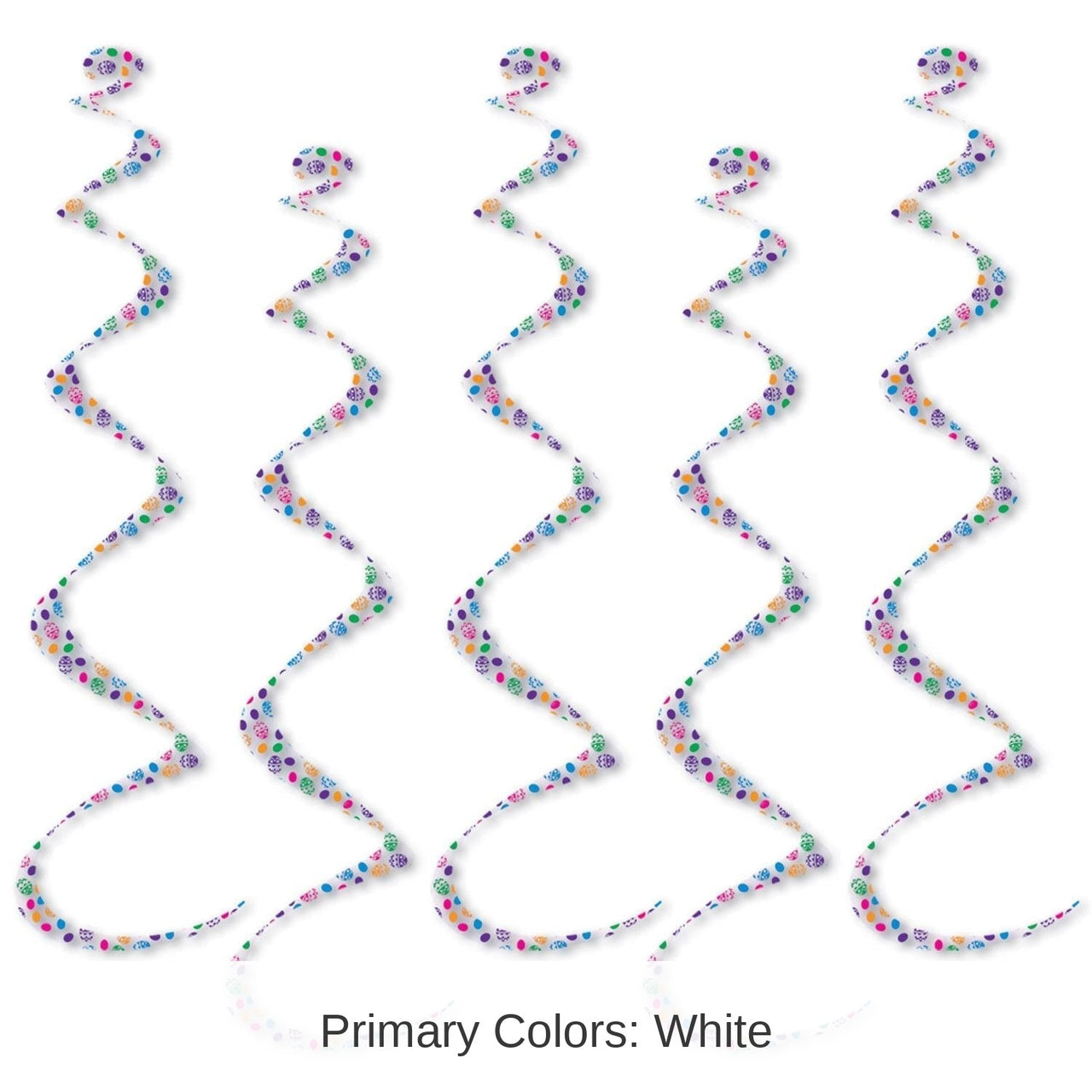 30 Piece Bulk Printed Easter Egg Twirly Whirlys