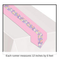 6 Pack Bulk Easter Egg Fabric Table Runner