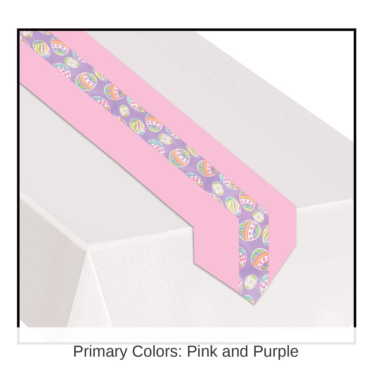 6 Pack Bulk Easter Egg Fabric Table Runner