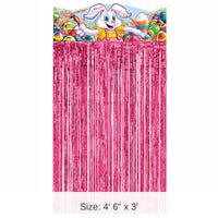 12 Pack Bulk Easter Bunny Character Curtain