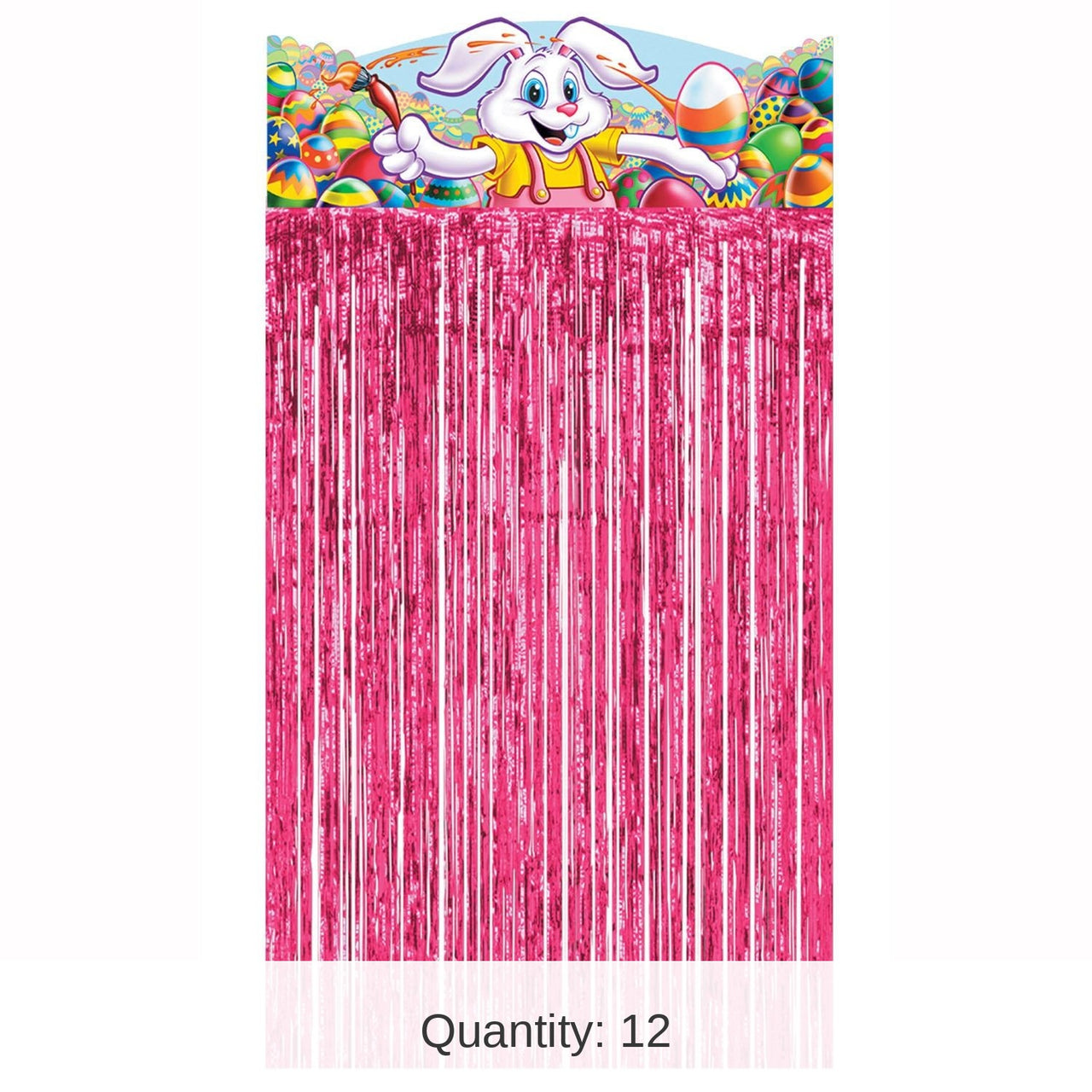12 Pack Bulk Easter Bunny Character Curtain
