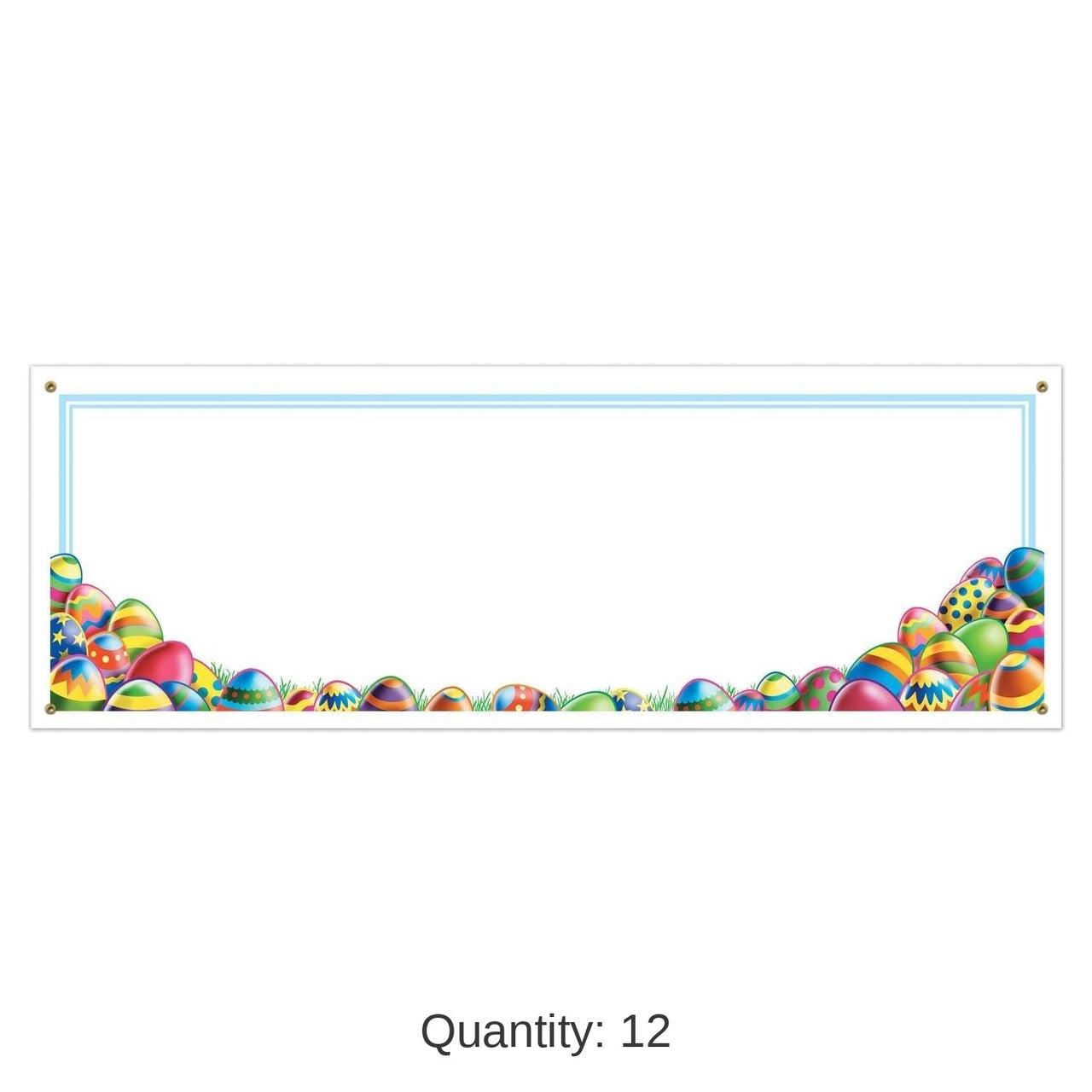 12 Pack Bulk Easter Egg Hunt Sign Banner