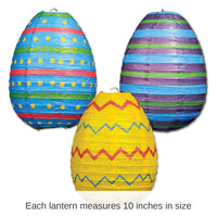 18 Pack Bulk Easter Egg Paper Lanterns