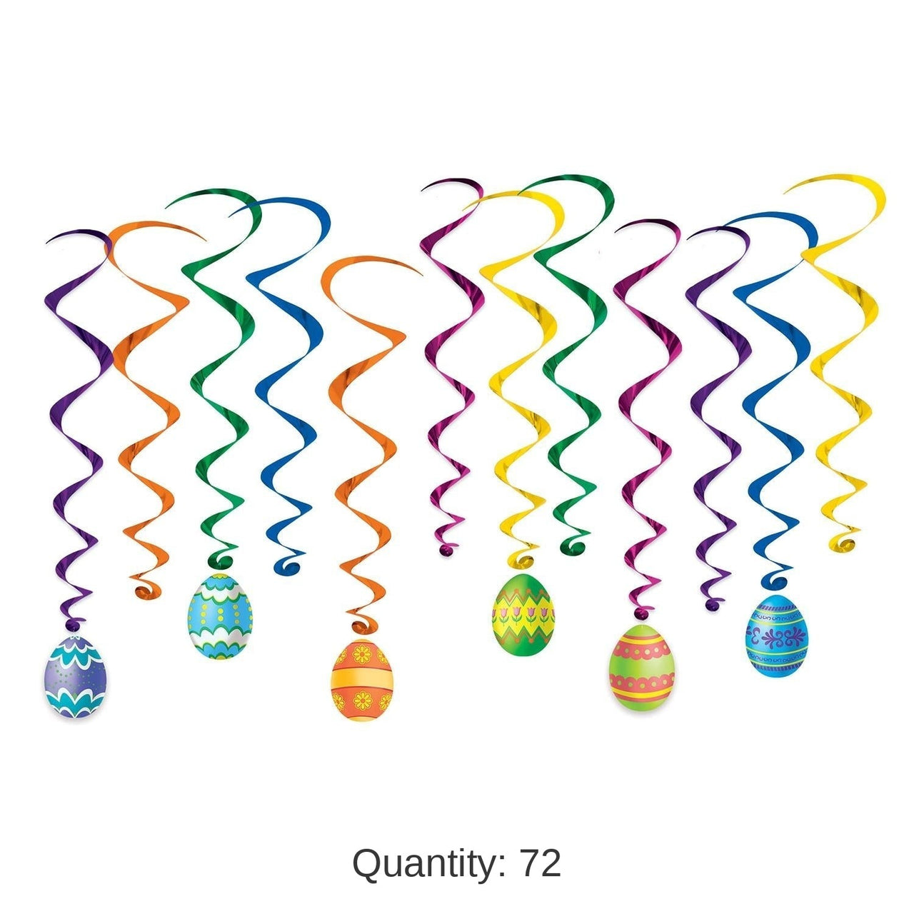 72 Pack Bulk Easter Egg Whirls