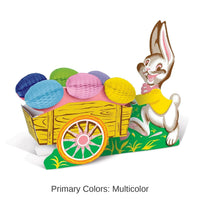 12 Pack Bulk Vintage Easter Bunny with Cart Decoration