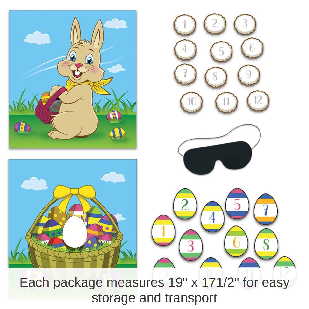 48 Pack Bulk Easter Party Games