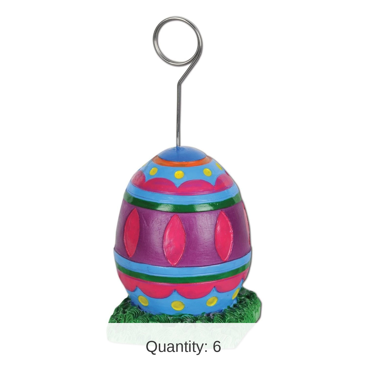 6 Pack Bulk Easter Egg Photo/Balloon Holder