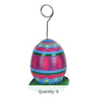 6 Pack Bulk Easter Egg Photo/Balloon Holder