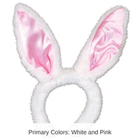 12 Pack Bulk Easter Plush Satin Bunny Ears